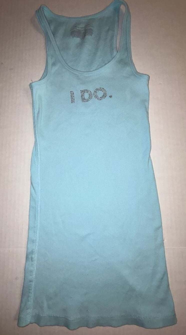 Victoria's Secret 'I Do' Rhinestone Tank Top